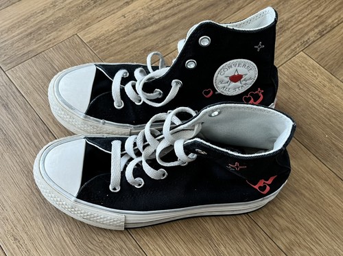 Black heart converse allstar - black,