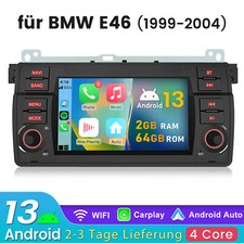 Für BMW E46 3er 318 320 325 M3 Carplay Android 14 Autoradio GPS Navi RDS 2+64GB