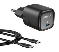 Anker Zolo 30W USB-C Ladegerät + 90cm USB-C Kabel (B2698) schwarz neu