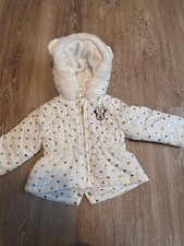 Baby Kleidung Winterjacke Mickey Mouse gold Glitzer Gr. 68