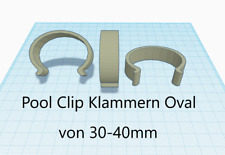 5x Klammern Clip Oval Abdeckplane Pool Abdeckung Abdeckfolie Bestway Intex Schwi