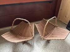 Bambus Obstkörbe faltbar Vintage 50er 60er
