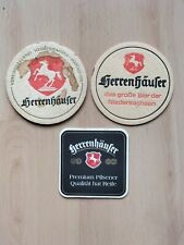 3 Bierdeckel Herrenhäuser, Vereinsbrauerei Herrenhausen Hannover, z.T. älter