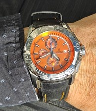Festina Chrono Bike F16223 Chronograph, oranges Zifferblatt