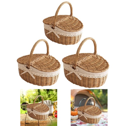 Weidenkorb für picknick - für,