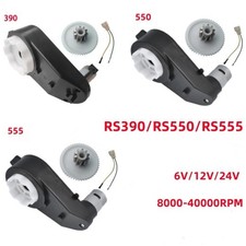 1X Ersatz Elektromotor Getriebe RS390/550/555 für Kinderauto Spielzeug – 12V/24V