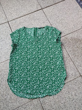 Süße Kurzarm Tunika grün Millefleur Gr. 36 von Only NEU!