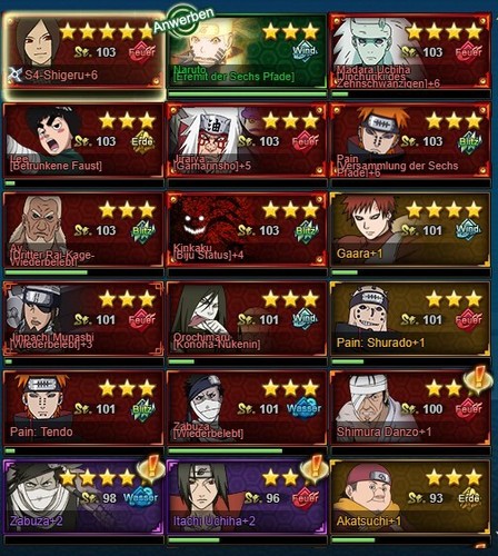 Naruto online account 200k - naruto,