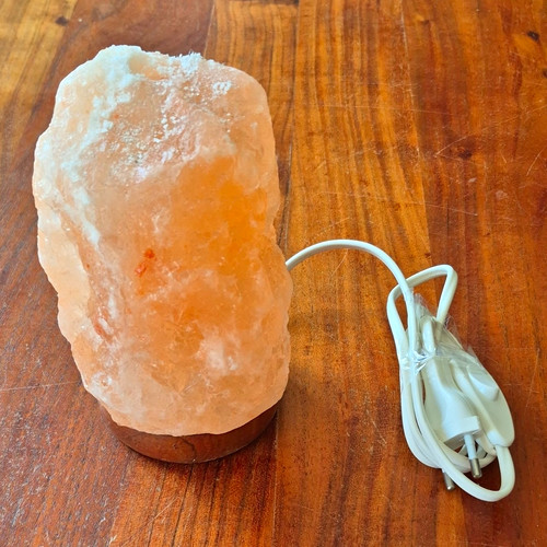 Salzlampe salzkristall orange - salzkristall,
