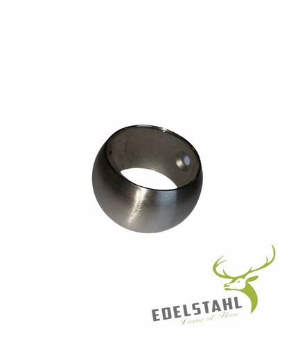 Edelstahl zierring geschliffen - edelstahl,