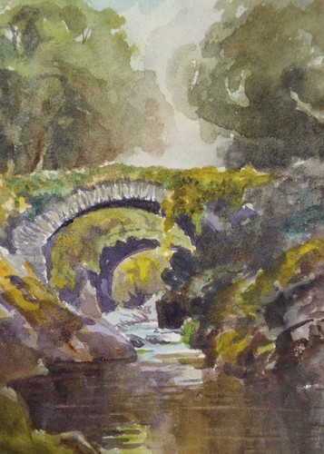 Original aquarell steinerne - aquarell,, "steinerne