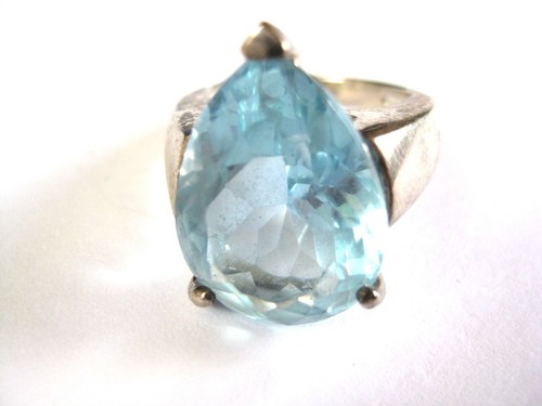 Ring silber 925 - ring, blautopas
