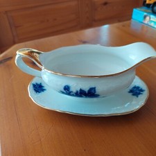 Schumann Arzberg Sauciere Blaue Rose Echt Cobalt