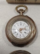 Alte Damenuhr Uhr Taschenuhr CYLINDRE 800er Silber (Ersatzteilel)