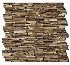 1 Teak Modul HO-003 Wandverkleidung Holz - Fliesen Lager Stein-mosaik NRW Herne
