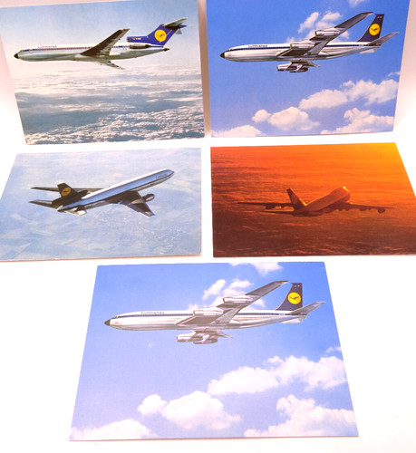Lufthansa vintage postkarten - vintage,