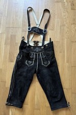 Herren Trachtenlederhose mit Träger Kniebund Tracht Hose Größe 46