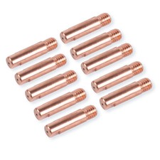 10x 0,8mm Ersatz Stromdüsen Kontaktröhrchen für MIG/ MAG Schweißgerät M6 x 25 mm