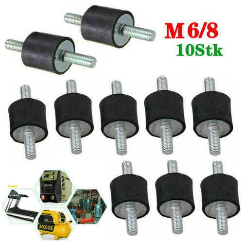10x gummipuffer m8 - 10x, m6/m8