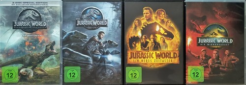 Jurassic world 4 dvd - jurassic, 1+2+3+4