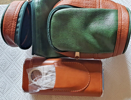 Leder zigarren etui - x,
