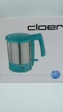 Wasserkocher Cloer-4717-3 mattierter Edelstahl türkis 1,5 Liter 2000 W NEU