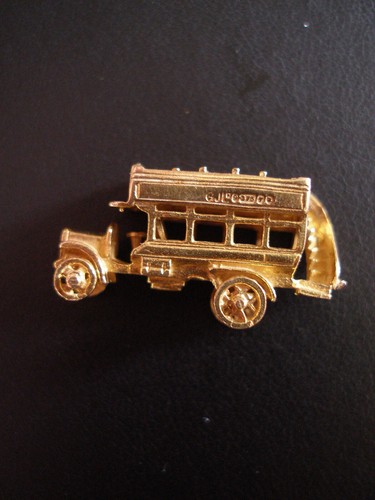 Vintage gold open top bus - open,