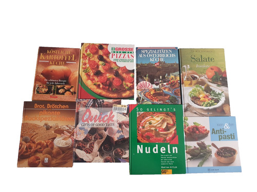8er kochbuch set pizza - kochbuch,