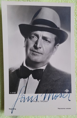 Hans moser autogrammkarte - moser,