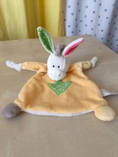 MY FIRST NICI Schmusetuch Kuscheltuch Esel gelb Schnuffeltuch Beige Gelb Grün 