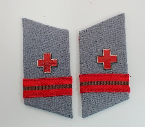 Paar kragenspiegel ddr - ddr, drk