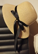 ? Damen Sonnenhut Panama Strohhut  Breite Krempe UV Schutz Hawaii Rockabilly ?