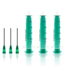 3 Stück Spritzen-Set verschiedene Größen mit stumpfer Nadel 20ml