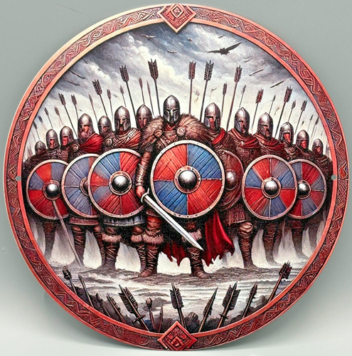*Metall/Blech-Schild-Wikinger