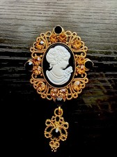 Kamee brosche vintage - brosche,