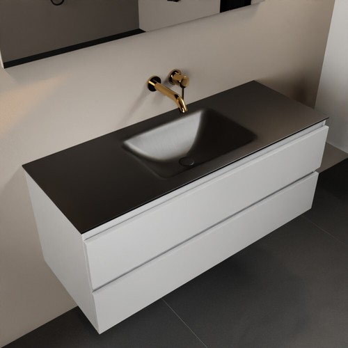 Corian waschtisch set - waschtisch, schwarz