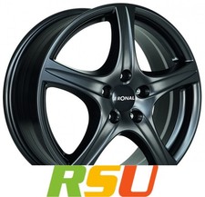 4x Ronal R56 mattschwarz 6x15"