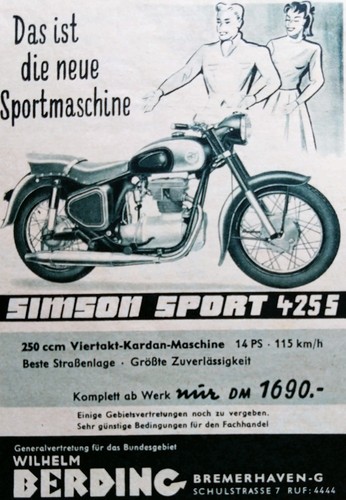 Simson 425s originale werbung - 425s,,