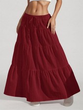 Damen Swing Rock Maxirock Hoch