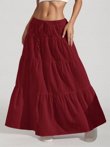 Damen swing rock maxirock hoch - damen,