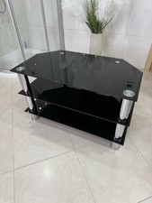 PHONOTISCH Glas Schwarz