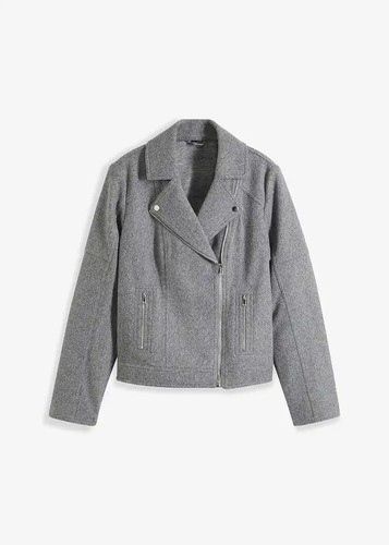 Jacke grau meliert - grau,