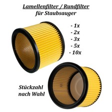 Rund-Filter für viele Einhell, Parkside Staubsauger - Stückzahl nach Wahl