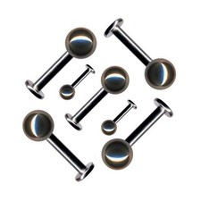 LABRET PIERCING STECKER AUS TITAN FÜR LIPPE OHR TRAGUS HELIX NASE IN 20 GRÖßEN