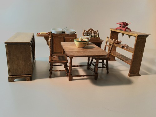 Puppenhaus eßzimmer rustikal - puppenhaus,