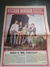 Vintage RECORD MIRROR Magazine 16 DECEMBER 1967 Traffic Stones Zappa Johnny Cash