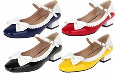 Damen Mary Jane Blockabsatz