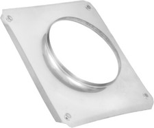 Edelstahlschornstein Schornstein Quadratische Rosette Wandrosette Kaminplatte 