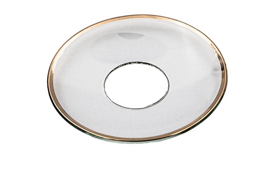 Glas kerzenmanschette goldrand - glas-kerzenmanschette,