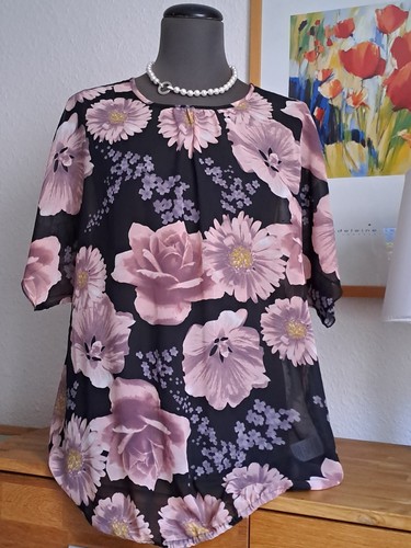 Transparente bluse 48 - transparente, gr
